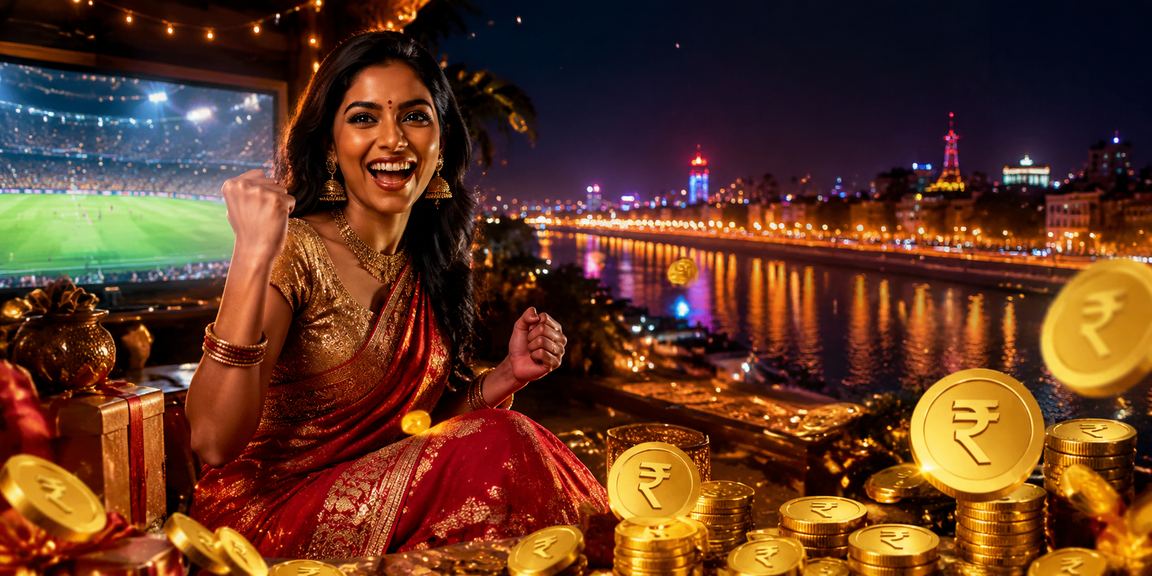 Indian lady making a fast deposit using UPI payment method at a casino