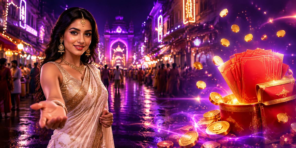 Indian player enjoying margali casino with festive red envelope theme