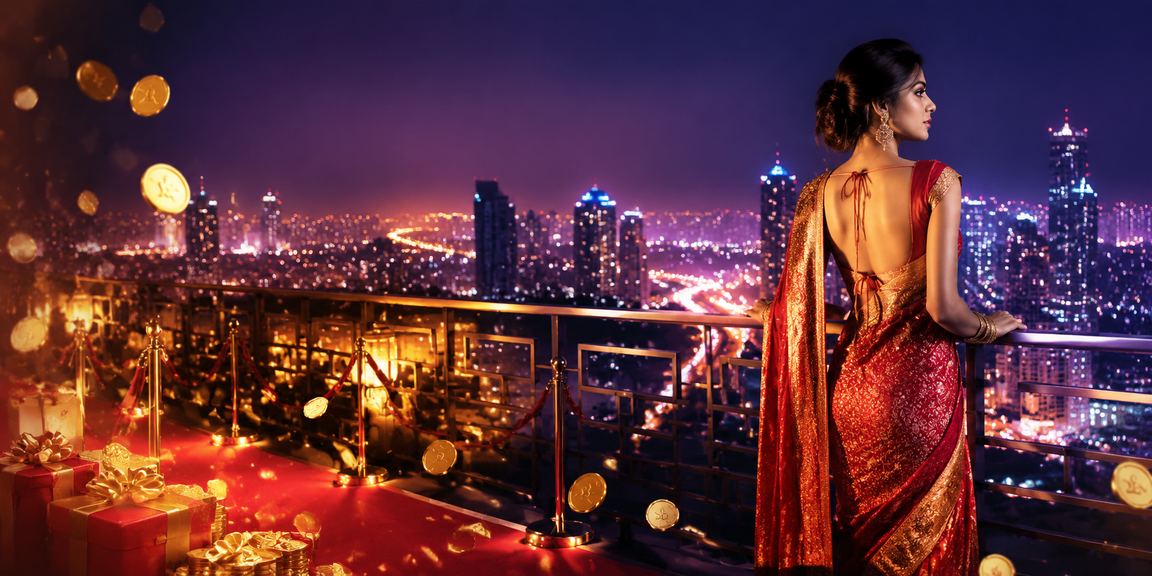 Night cityscape of Pune with cricket visuals and vibrant betting markets